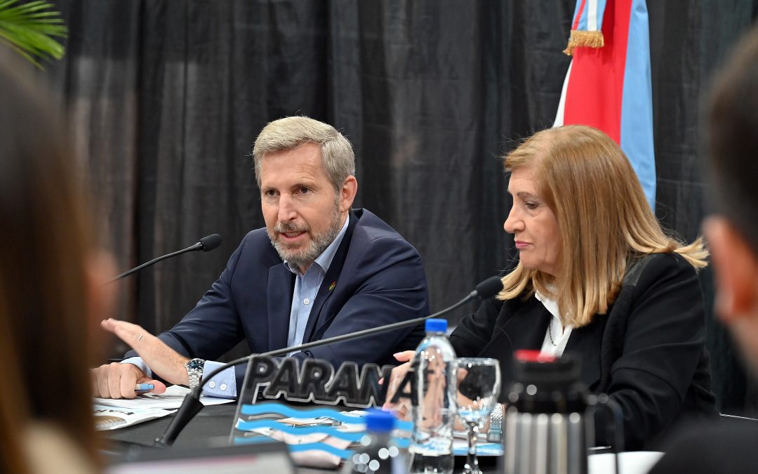 Frigerio encabezó una nueva reunión de gabinete conjunto con el municipio de Paraná