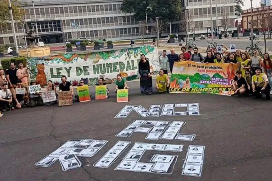 “Ni RIGI, Ni RiNI. Queremos una Entre Ríos sin saqueo y contaminación”, proclaman organizaciones sociales