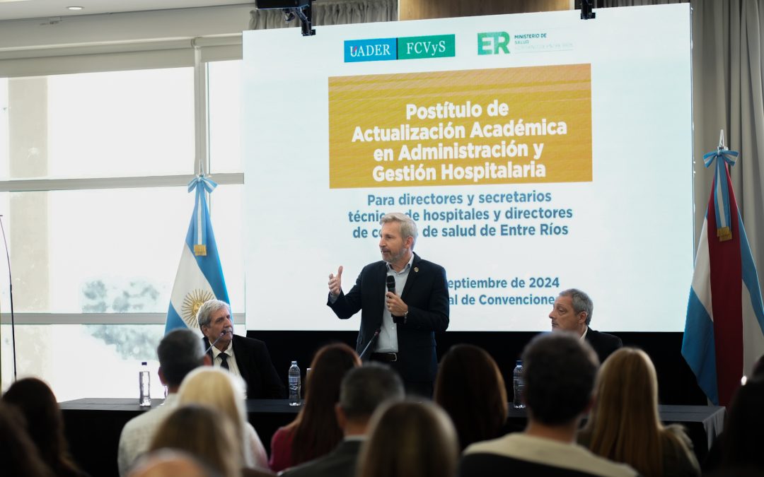 Frigerio lanzó una formación de gestión hospitalaria para directivos y técnicos de efectores de salud