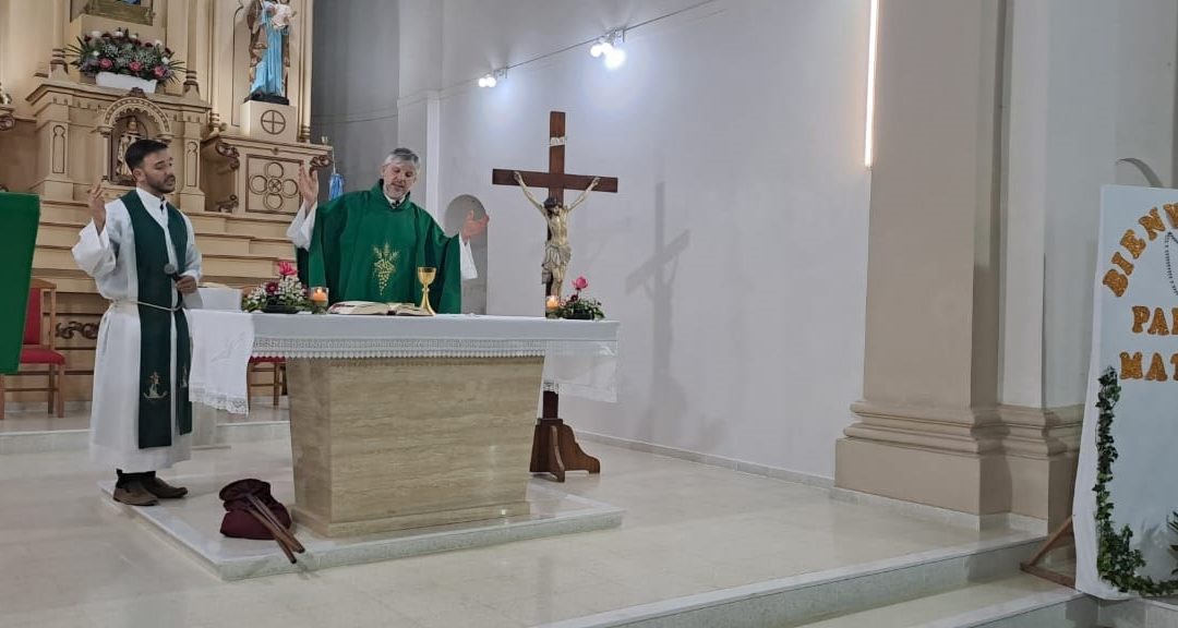 El sacerdote Matías Cardoso ya es vicario de la parroquia Nuestra Señora del Rosario