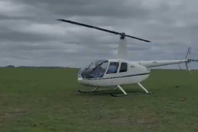 Insólito: Joven fue embestido por un búfalo, quedó tendido en el campo y debió ser trasladado en helicóptero