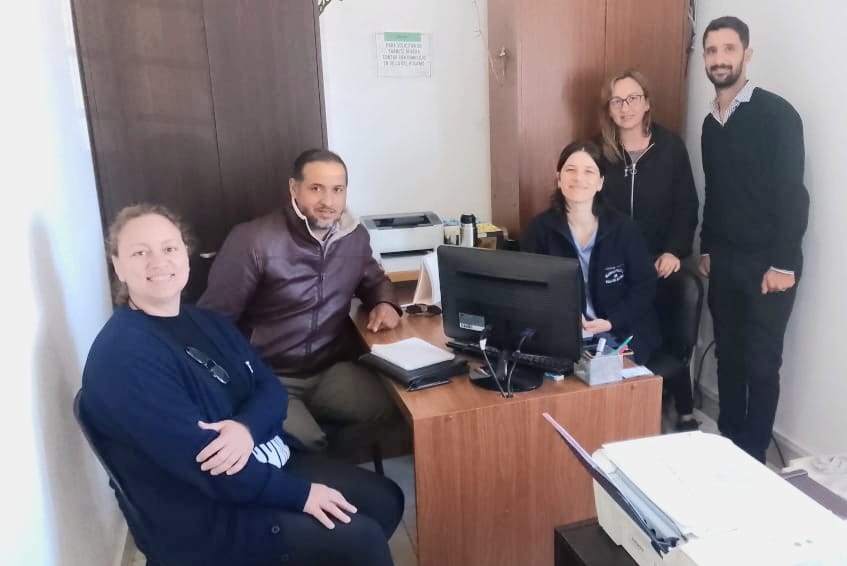 Perini y su equipo se reunieron con el coordinador departamental de Desarrollo Humano
