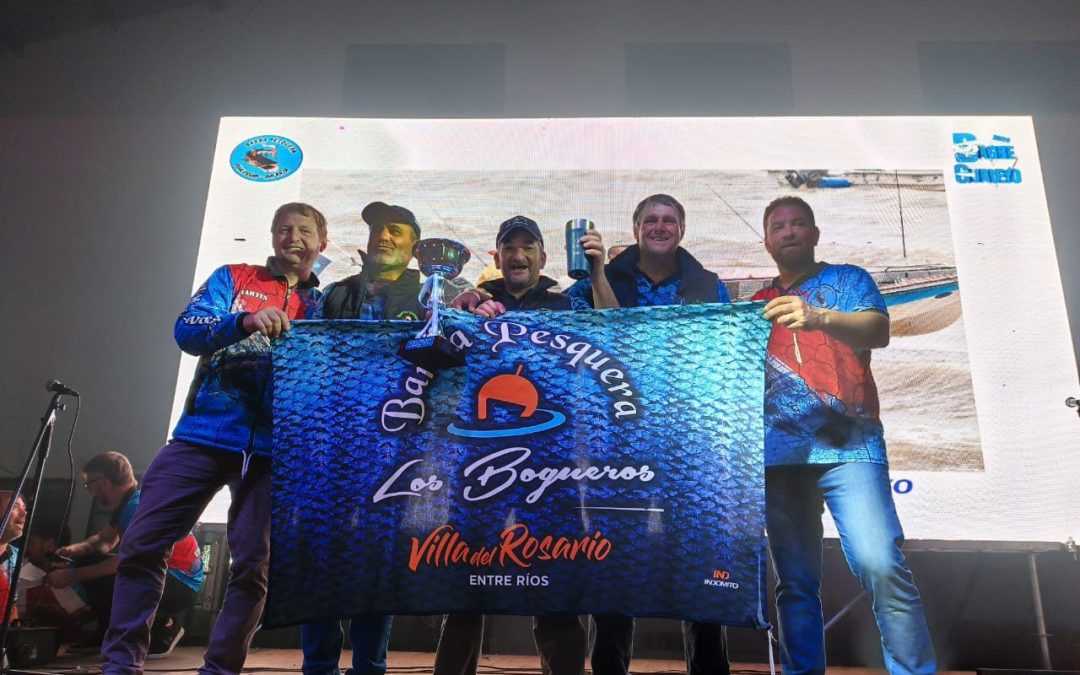 «Los Bogueros» en el podio del Concurso de Pesca del Vagre Gualeyo