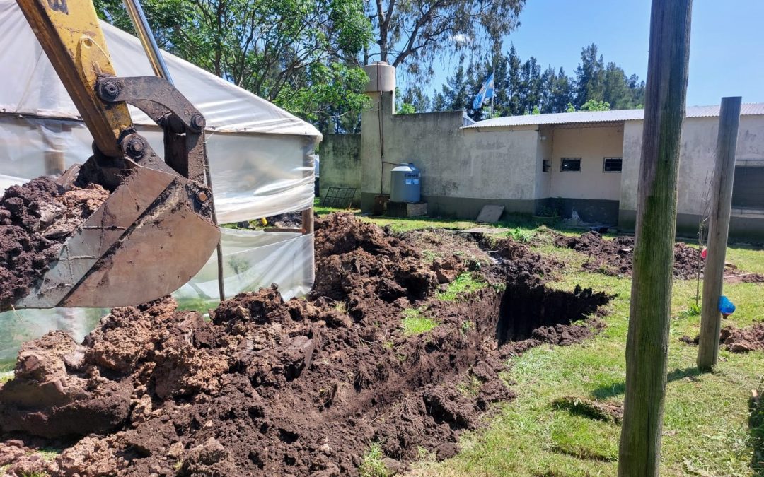 Cafesg y el CGE realizan mejoras en escuela de Estancia Grande