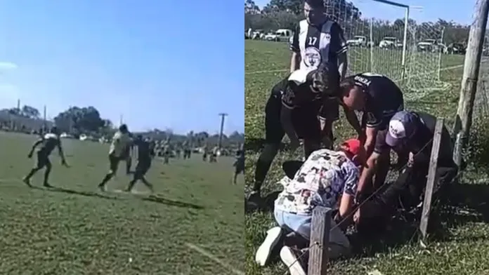 Suspenden de por vida a jugador por brutal agresión en el fútbol de veteranos de Federación: video