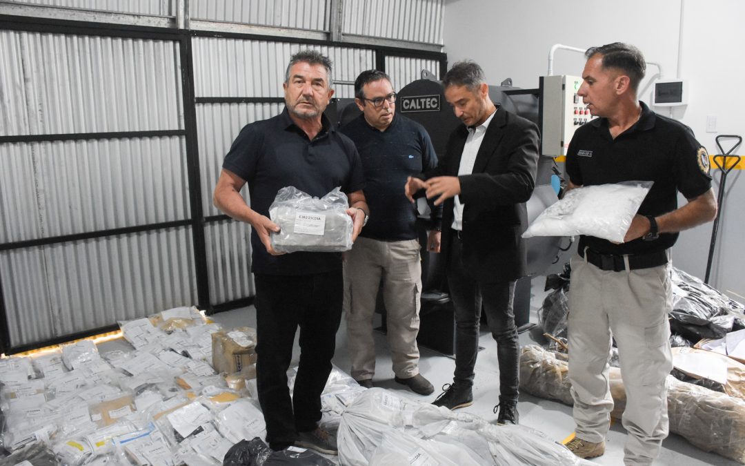 La provincia incineró más de 60 kilos de droga secuestrada