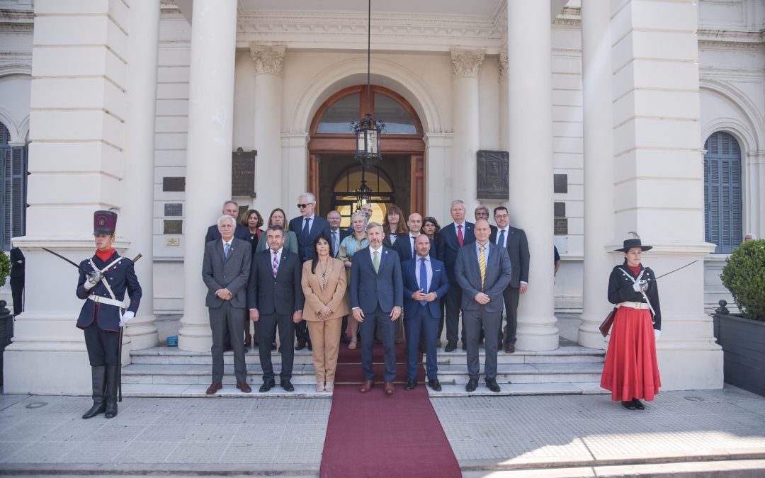 Frigerio recibió a embajadores de la Unión Europea