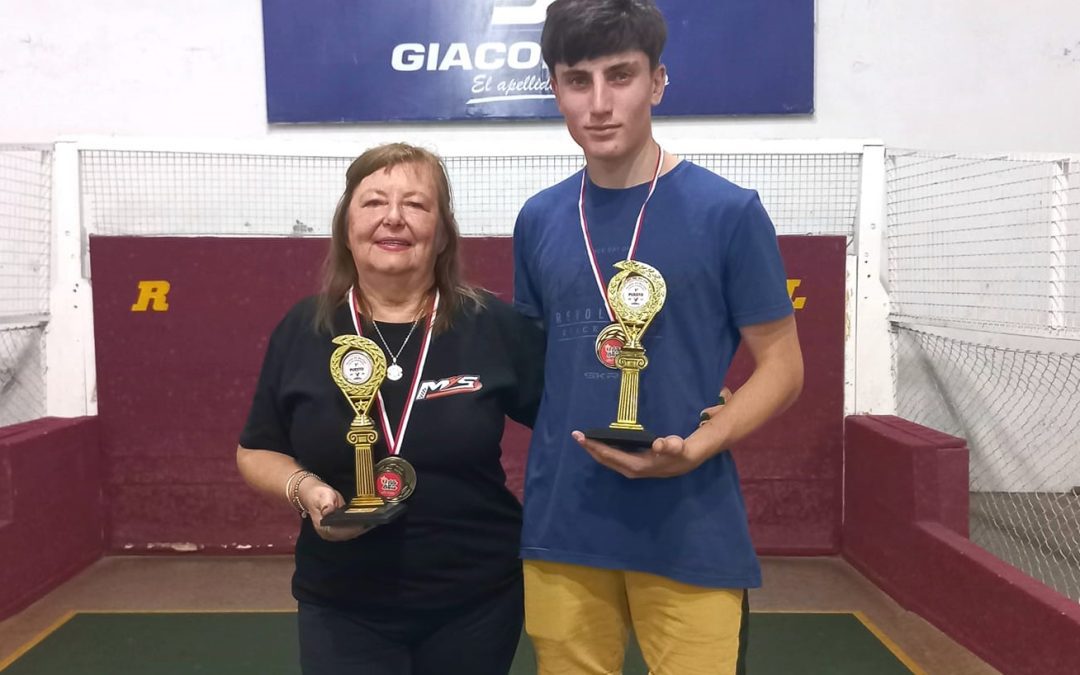 Diego Dalmaso y Celia Martino se quedaron con el torneo de bochas infanto-juvenil de la Fiesta Provincial del Inmigrante