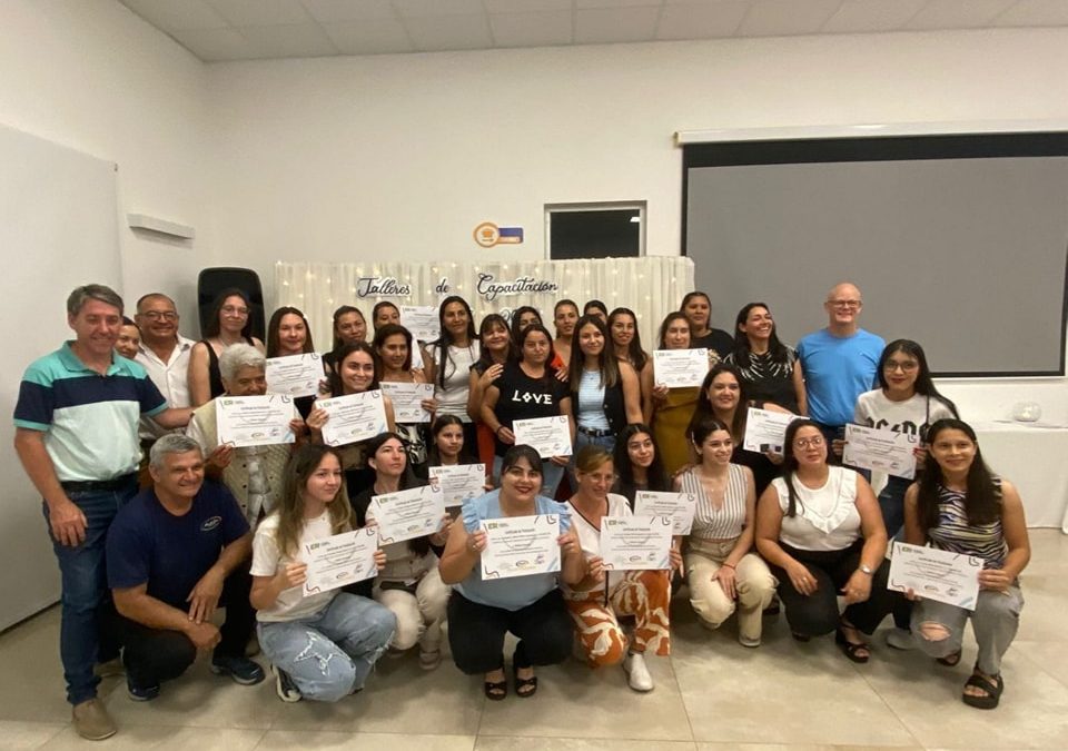 En Santa Ana se realizó el acto de cierre de los Talleres de Capacitación Laboral 2024