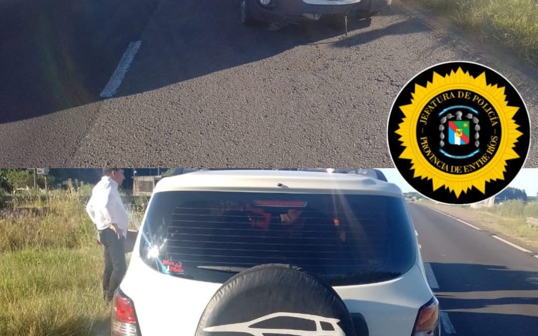 Autovía 14: Un vehículo protagonizó un accidente tras sufrir la rotura de un neumático
