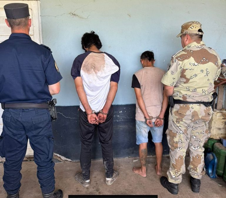 Dos chajarienses fueron detenidos por cometer abigeato en una propiedad de la zona de Tatutí