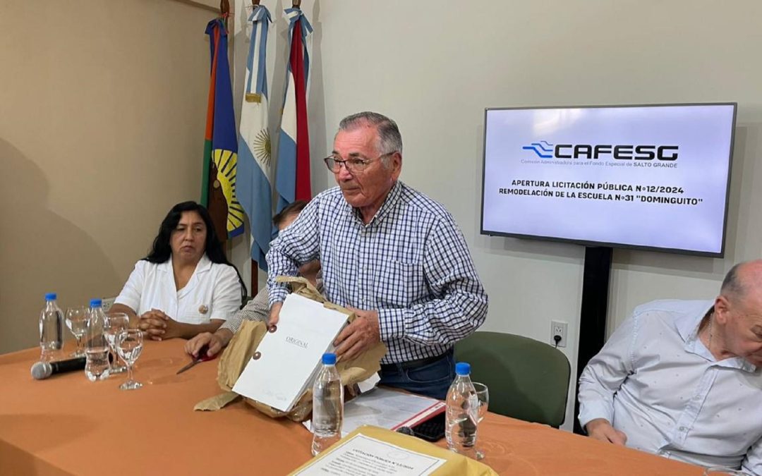 Cafesg abrió las ofertas para la obra de remodelación de la escuela «Dominguito» de Chajarí
