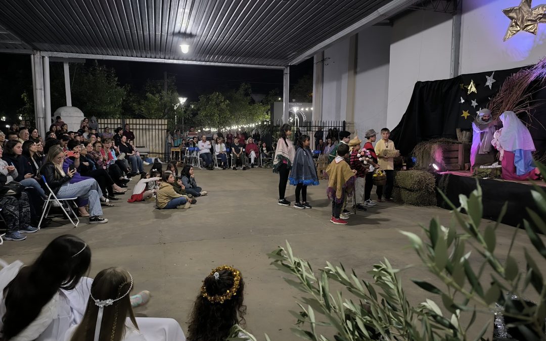 Con gran convocatoria, se realizó el pesebre viviente en Villa del Rosario