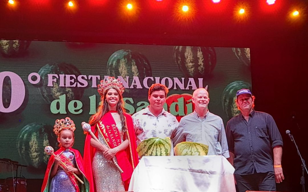 Con la coronación de la nueva Reina y el show de La Mosca, finalizó la 10ª Fiesta Nacional de la Sandía en Santa Ana