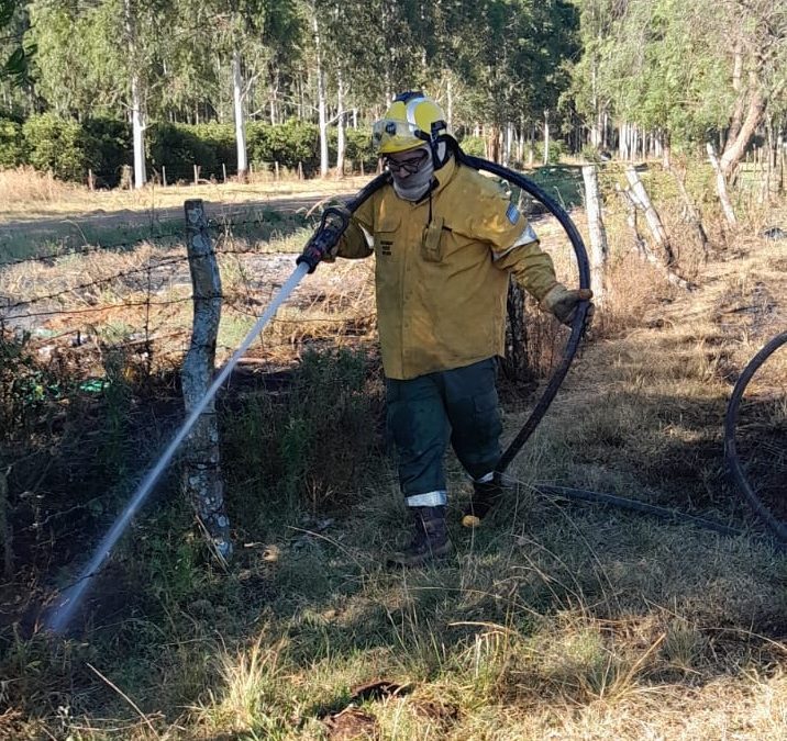 Otro incendio fue combatido por bomberos de Villa del Rosario