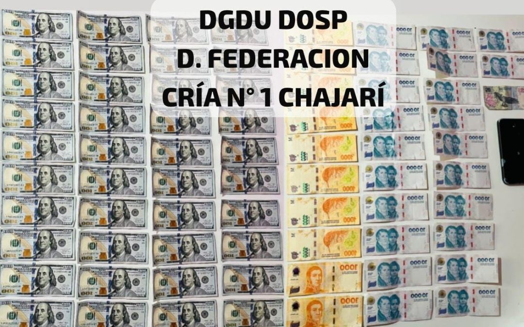 Tras denuncia de robo, hubo dos allanamientos en Chajarí: secuestraron dólares y pesos