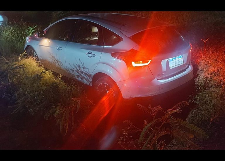 Conductora despistó con su auto en ruta Tres Hermanas