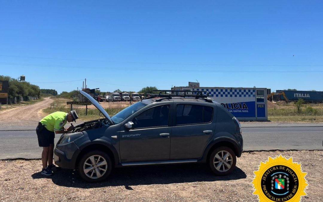 Un vehículo con pedido de secuestro fue interceptado en Paso Cerrito