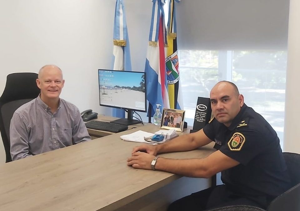 Temporada estival: Con la prevención como eje, Zanandrea se reunió con el jefe departamental de Policía
