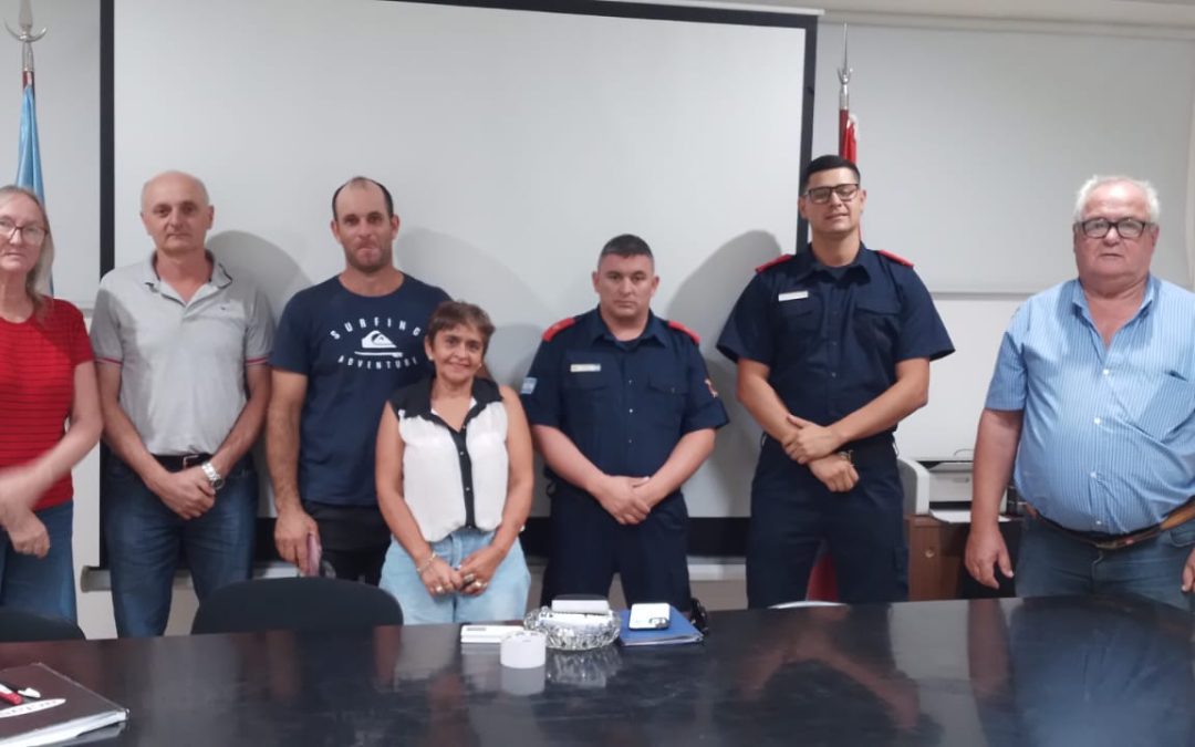 Bomberos de Chajarí coordinan acciones con presidentes de comunas y juntas de gobierno para combatir futuros incendios