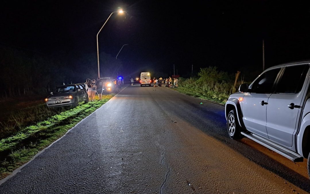 Lamentable: Falleció el motociclista accidentado en Ruta 2