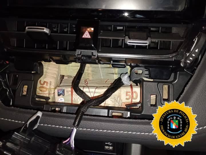 Secuestraron cerca de Chajarí 175 millones de pesos y 500 mil reales que dos jóvenes llevaban en un vehículo