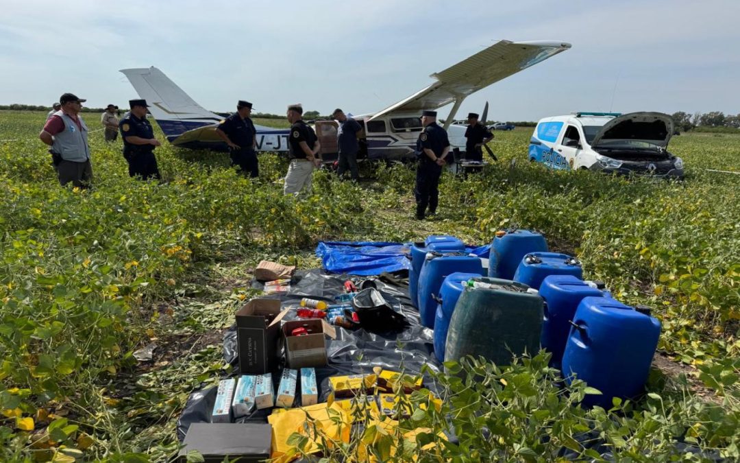 Avioneta en campo entrerriano: detectaron rastros de droga y descubrieron que es originaria de Bolivia