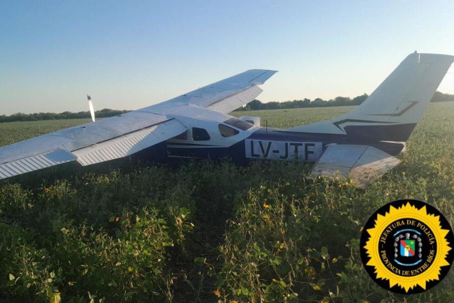 Hallan avioneta abandonada en establecimiento rural entrerriano: investigan si llevaba drogas