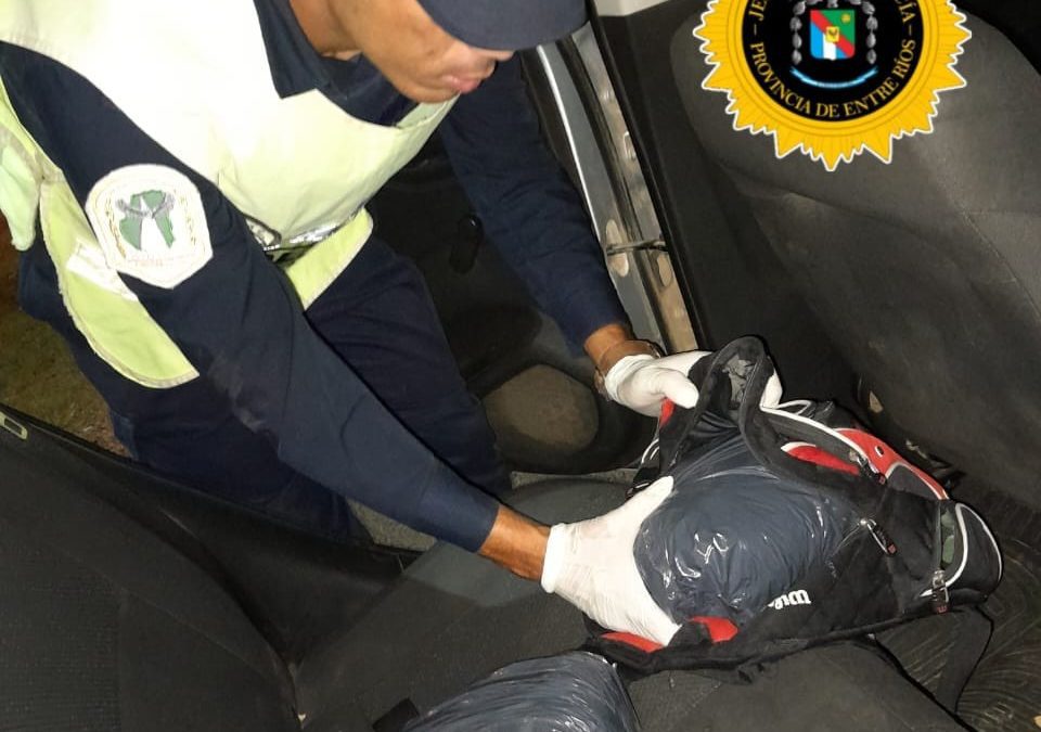 Cerca de Chajarí, secuestraron más de 2 kilos de marihuana destinada a Federación: Hay dos detenidos