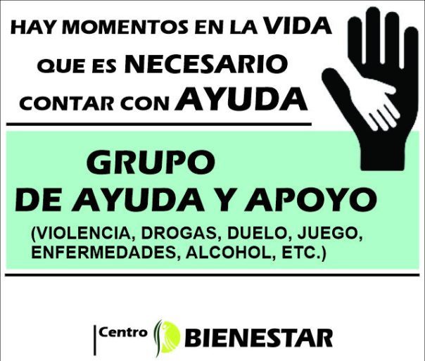 Centro BIENESTAR: Se posterga el inicio de las reuniones del Grupo de Ayuda y Apoyo para Problemáticas Sociales