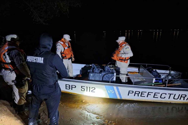 Prefectura incautó un cargamento de cigarrillos valuado en 3 millones de pesos
