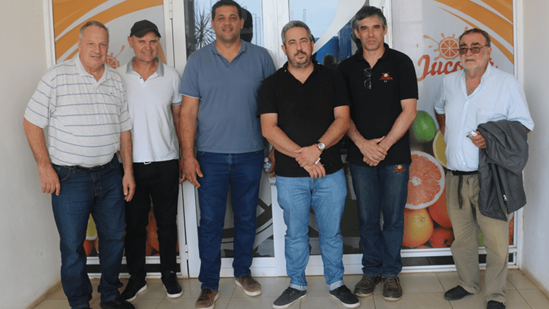 Autoridades de la Federación Agraria de Entre Ríos visitaron JuCoFer y recorrieron quintas dañadas por el granizo