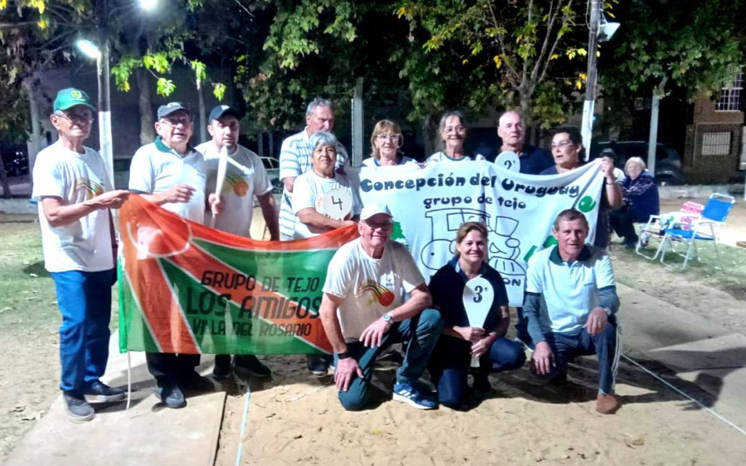 El Grupo de Tejo «Los Amigos» de Villa del Rosario participó de un torneo en Concepción del Uruguay