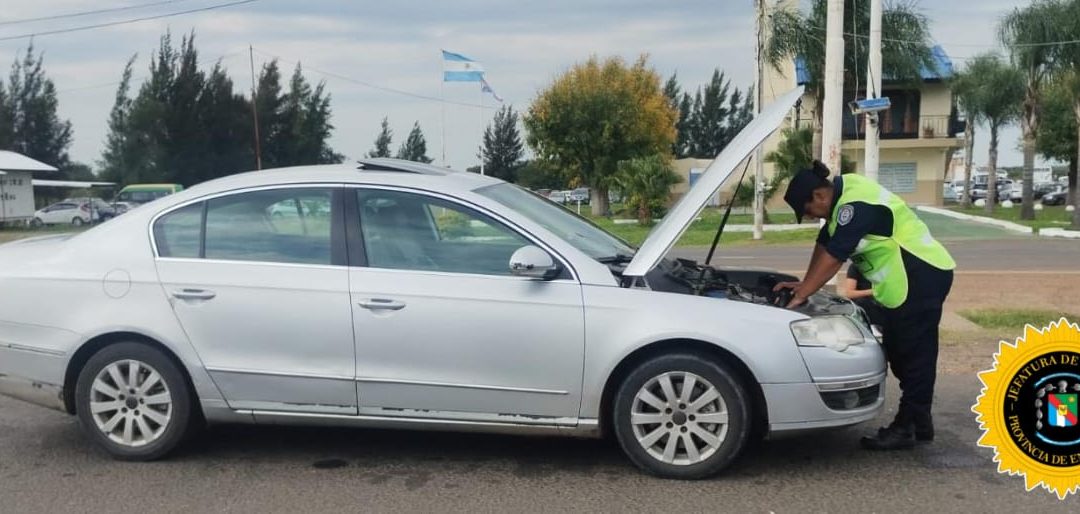 Secuestraron en Paso Cerrito un auto con posibles adulteraciones