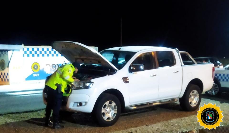 La Policía interceptó en Paso Cerrito una camioneta con pedido de secuestro desde 2023