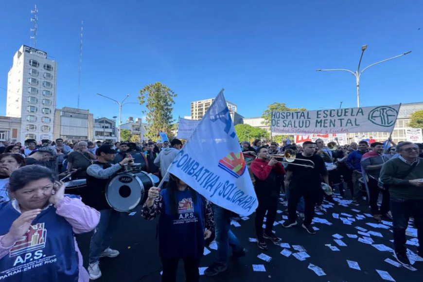 La intersindical volvió a movilizarse en defensa de Iosper y envió mensaje a legisladores: “no pueden acompañar el proyecto de ley”