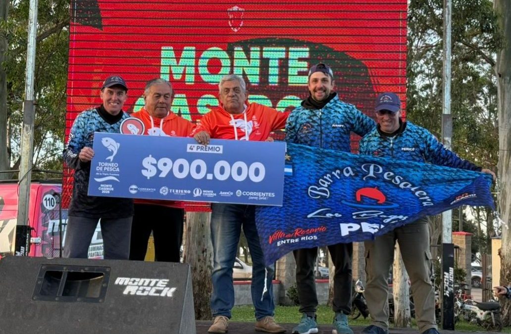 Destacada participación de un trío de «Los Bogueros» en un torneo de pesca en Corrientes