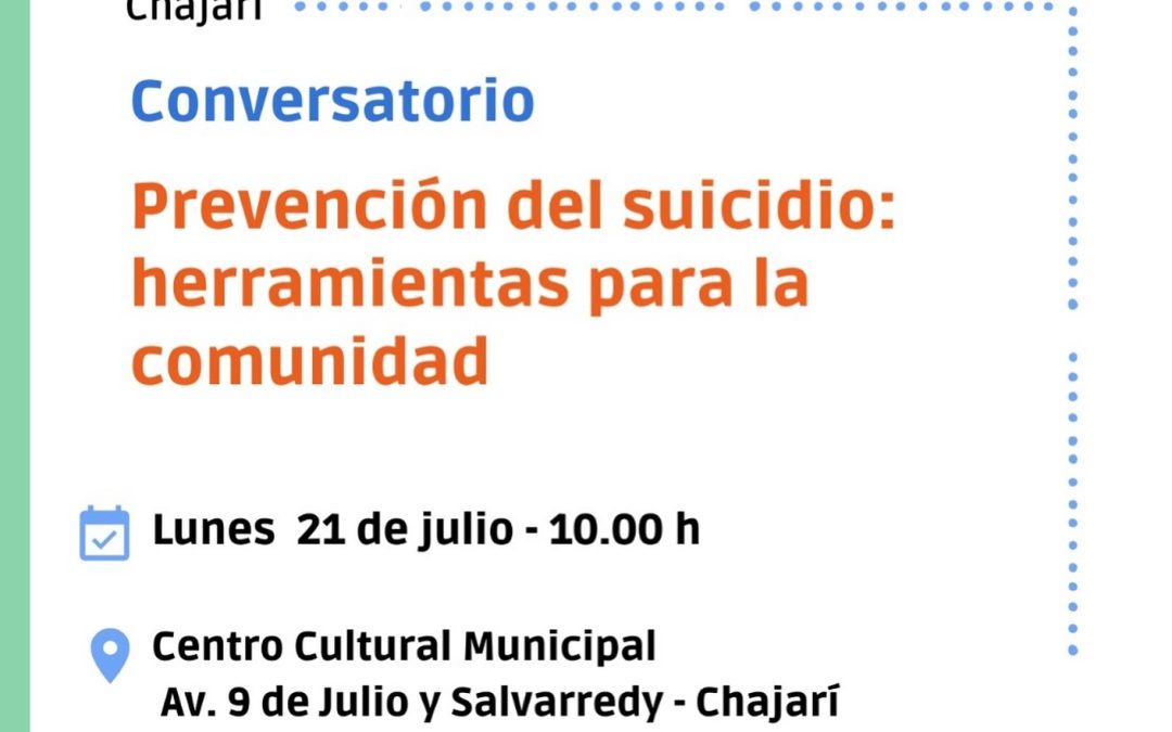 El Municipio de Villa del Rosario invita a un conversatorio sobre “Prevención del suicidio: herramientas para la comunidad”