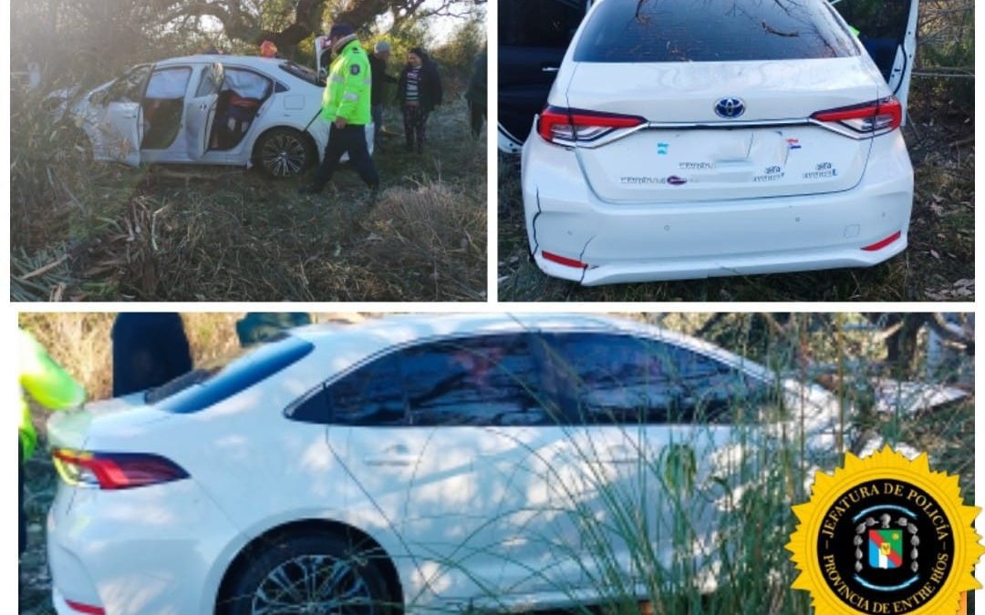 Autovía 14: Tras el vuelco de un auto, los cuatro ocupantes fueron hospitalizados en Chajarí