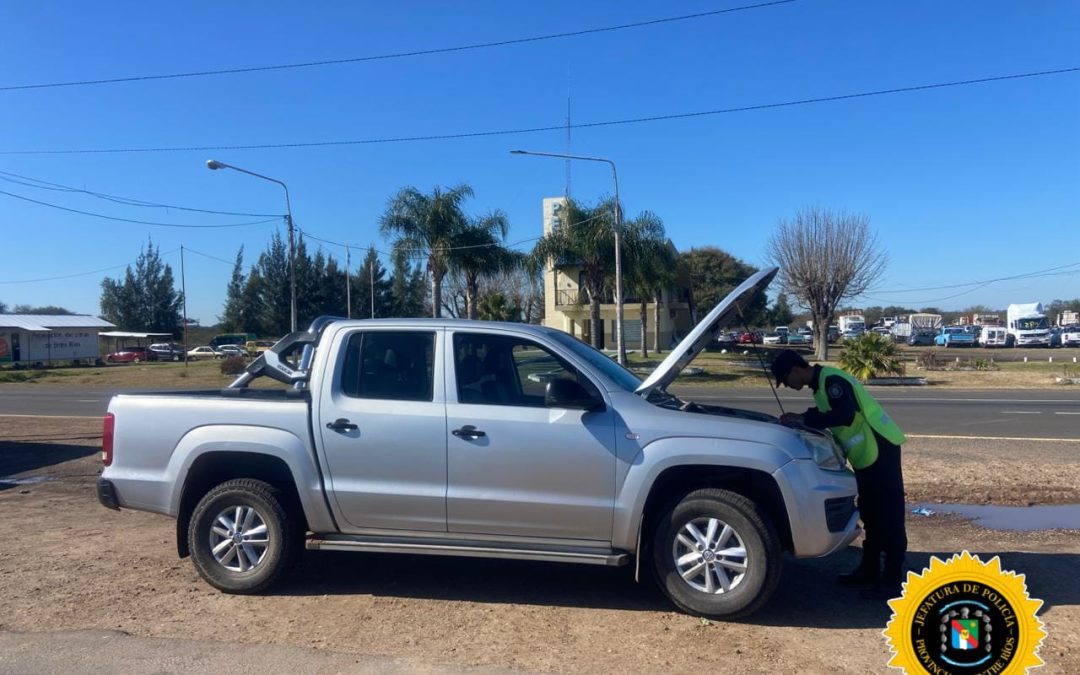 Paso Cerrito: Interceptaron una camioneta con pedido de secuestro