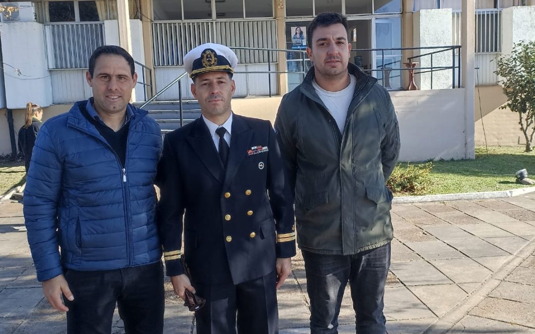 El viceintendente y concejal de Villa del Rosario participaron del acto por el 215° aniversario de la Prefectura Naval