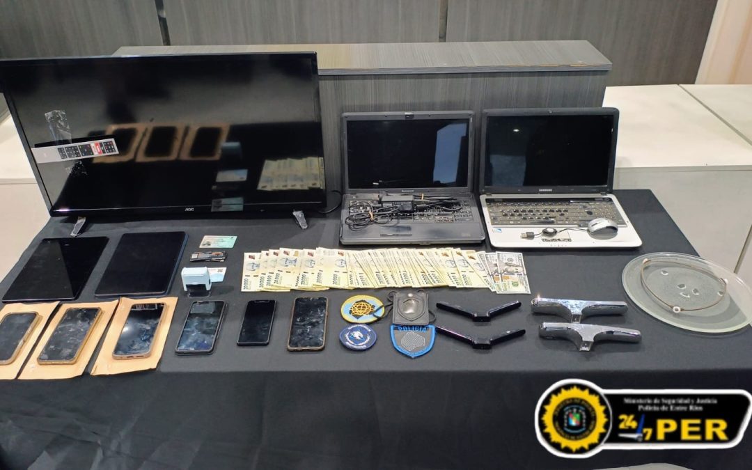 La Policía esclareció delitos cometidos en los departamentos Colón y Federación