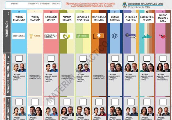 Así será la nueva forma de votar que tendrán los entrerrianos con la Boleta Única Papel