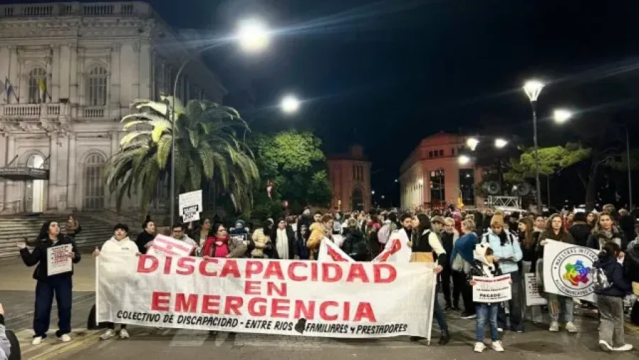 Habrá movilizaciones en Entre Ríos contra el veto de Milei a la emergencia en discapacidad