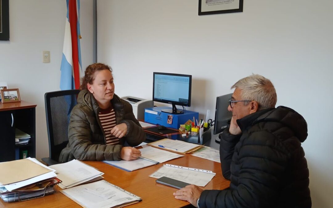 La intendente Perini recibió al senador Dal Molín