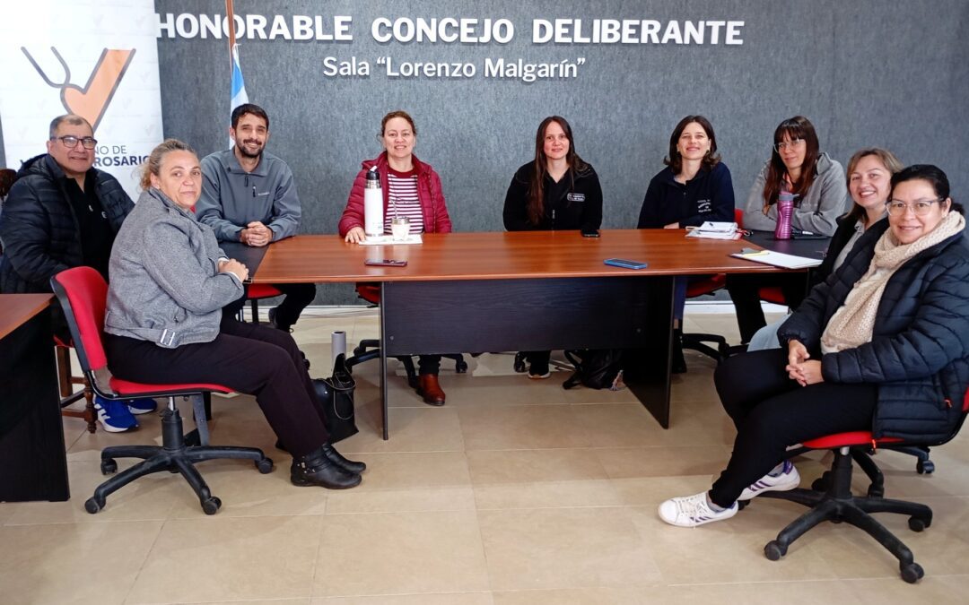 Perini y su equipo se reunieron con la coordinadora departamental del CoPNAF para articular acciones