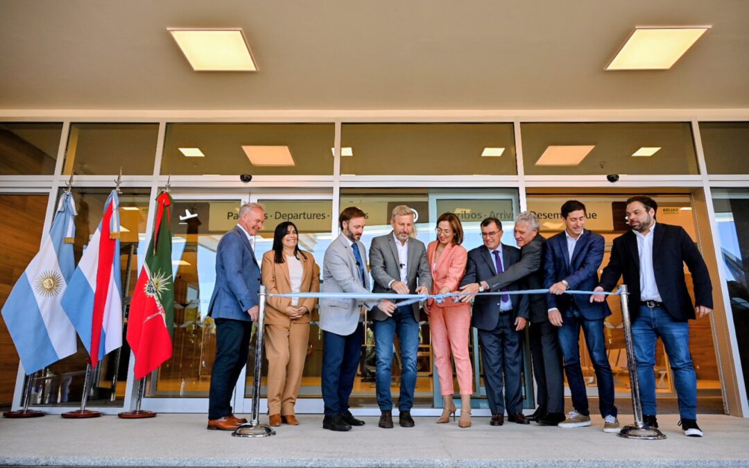 Frigerio inauguró la remodelación del aeropuerto de Concordia