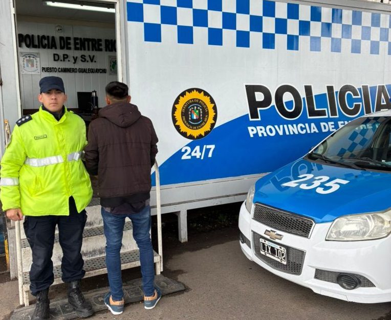 Acusado de homicidio en Santa Fe fue capturado en la caminera de San Jaime
