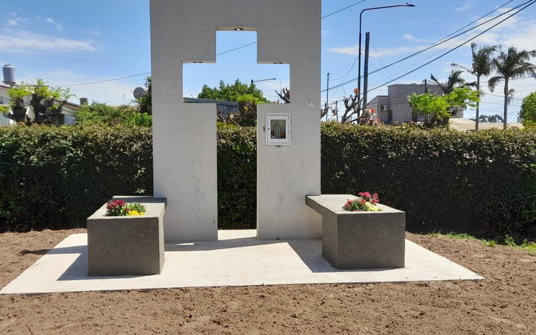 Renovaron la gruta de la Rosa Mística en Villa del Rosario