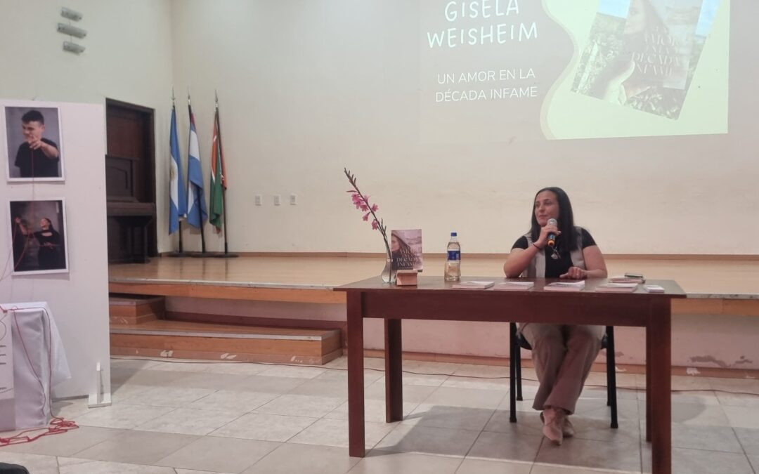 Gisela Wesihem presentó en Villa del Rosario su libro «Un amor en la década infame»
